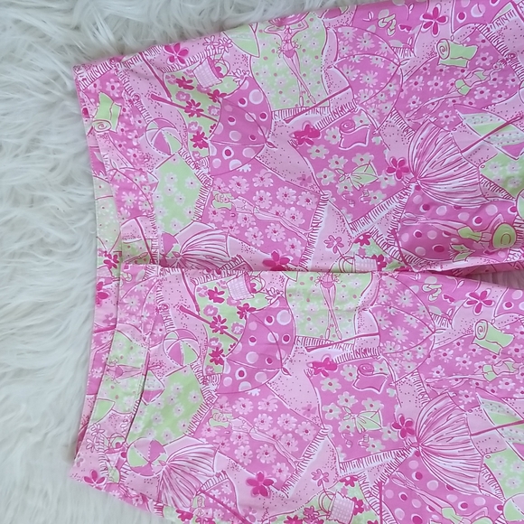 Vintage Lilly Pulitzer Beach Blanket Bingo Crop Pants, Size 0 - Picture 4 of 9